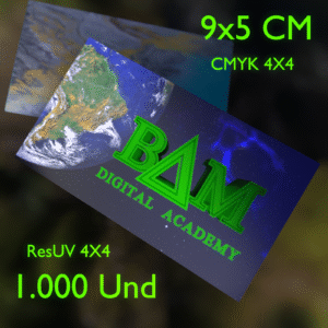 Tarjetas Mate y Troqueladas (1000 unds, Cote 350gr)