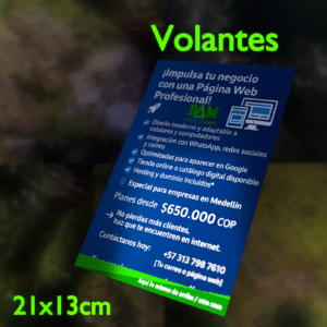 Volantes Tradicionales 4x4 Cote 150gr 21x13 (1000 unds)