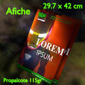 Afiches 4x0 Cote 115gr